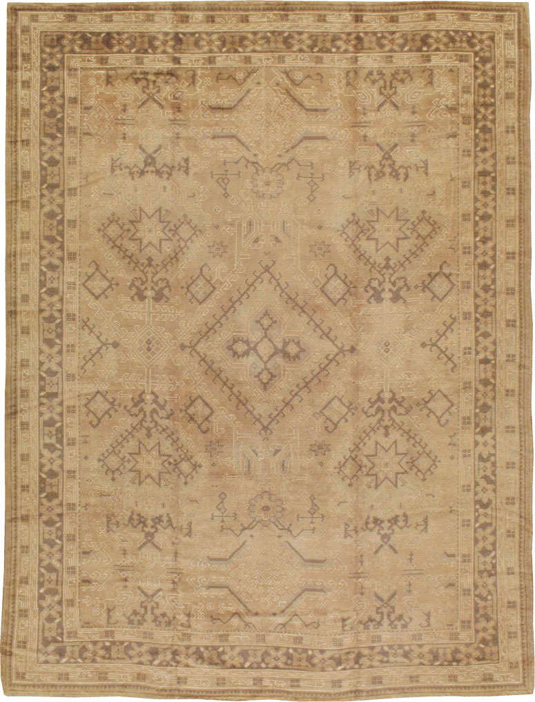 Antique Turkish Oushak Carpet, No.8218 - Gss