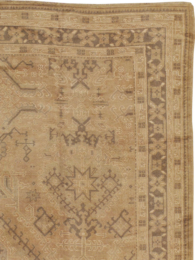 Antique Turkish Oushak Carpet, No.8218 - Gss