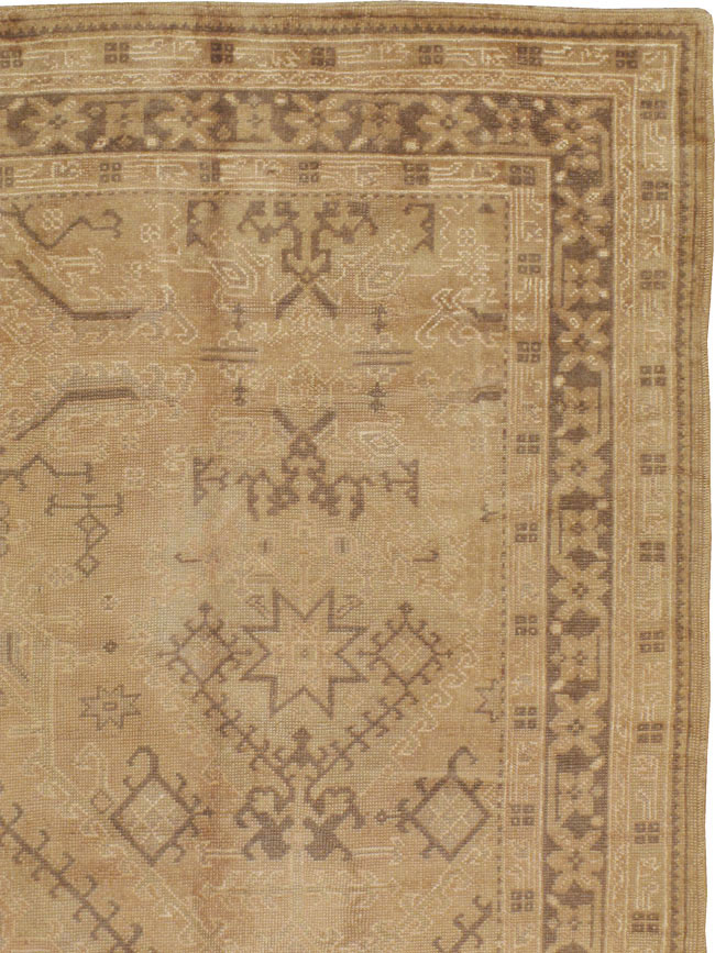 Antique Turkish Oushak Carpet, No.8218 - Gss