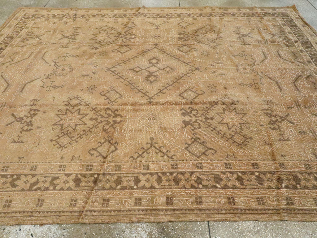 Antique Turkish Oushak Carpet, No.8218 - Gss