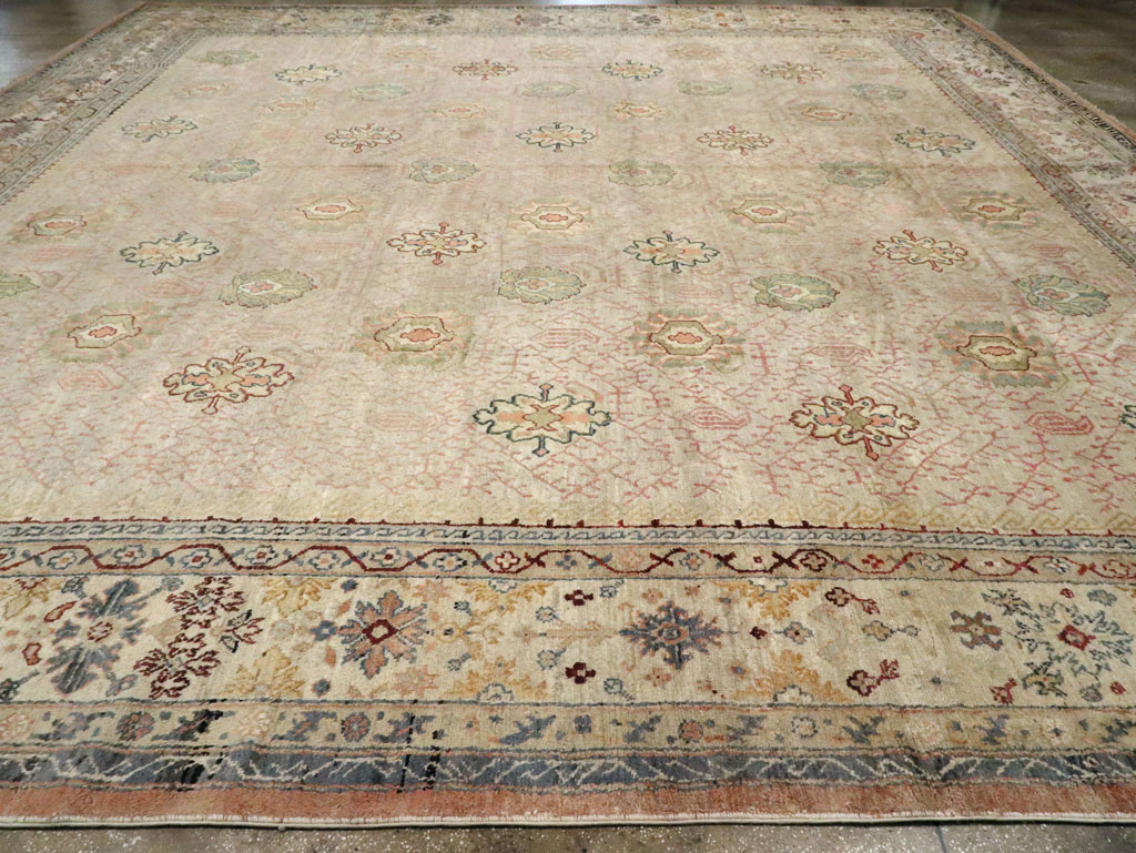 Antique Turkish Oushak Square Carpet, No.8268 - Gss