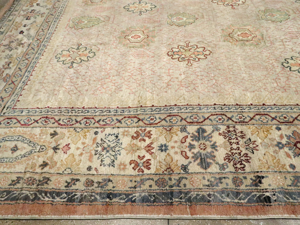 Antique Turkish Oushak Square Carpet, No.8268 - Gss