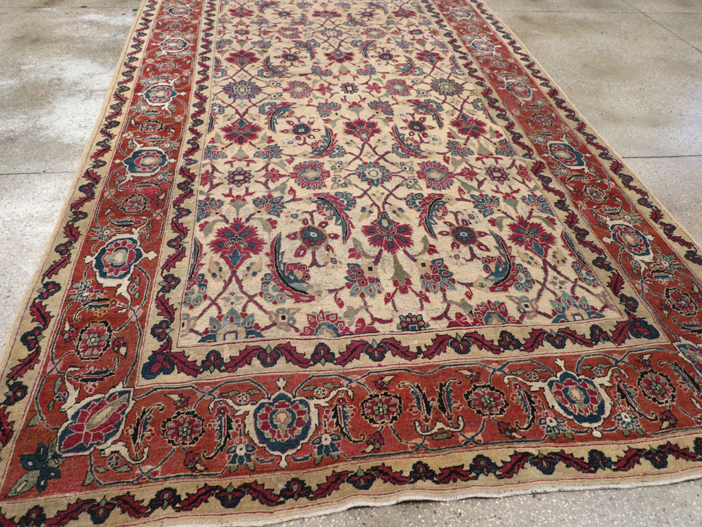 Antique Persian Tabriz Gallery Carpet, No.8295 - Gss