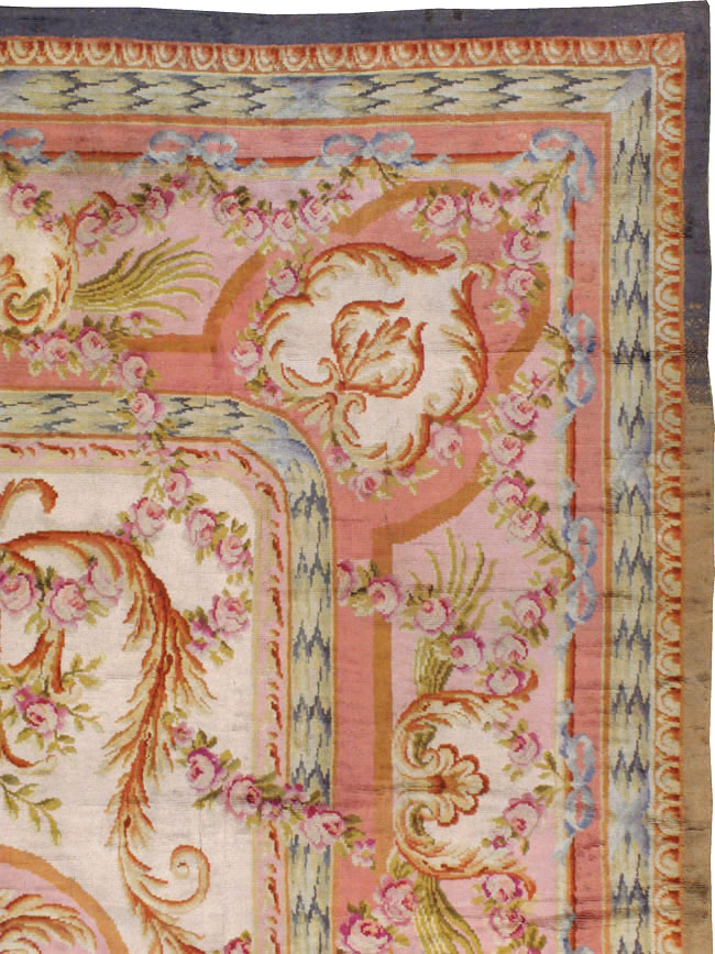 Antique French Savonnerie Carpet, No.8308 - Gss