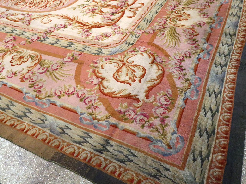 Antique French Savonnerie Carpet, No.8308 - Gss