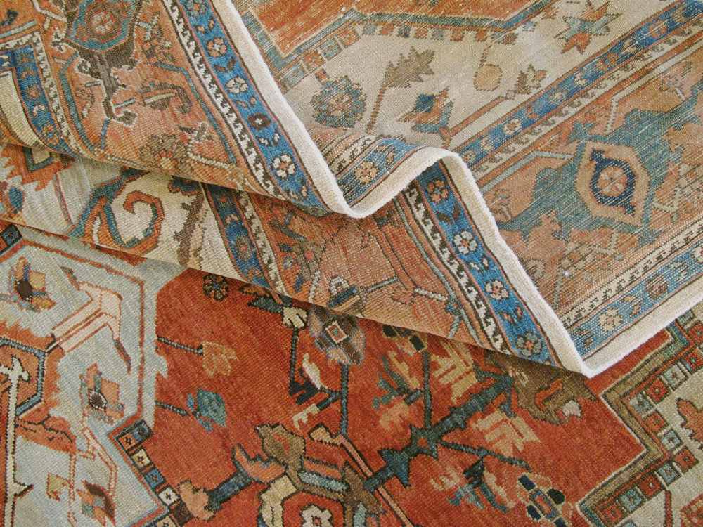 Antique Persian Serapi Carpet, No.8319 - Gss