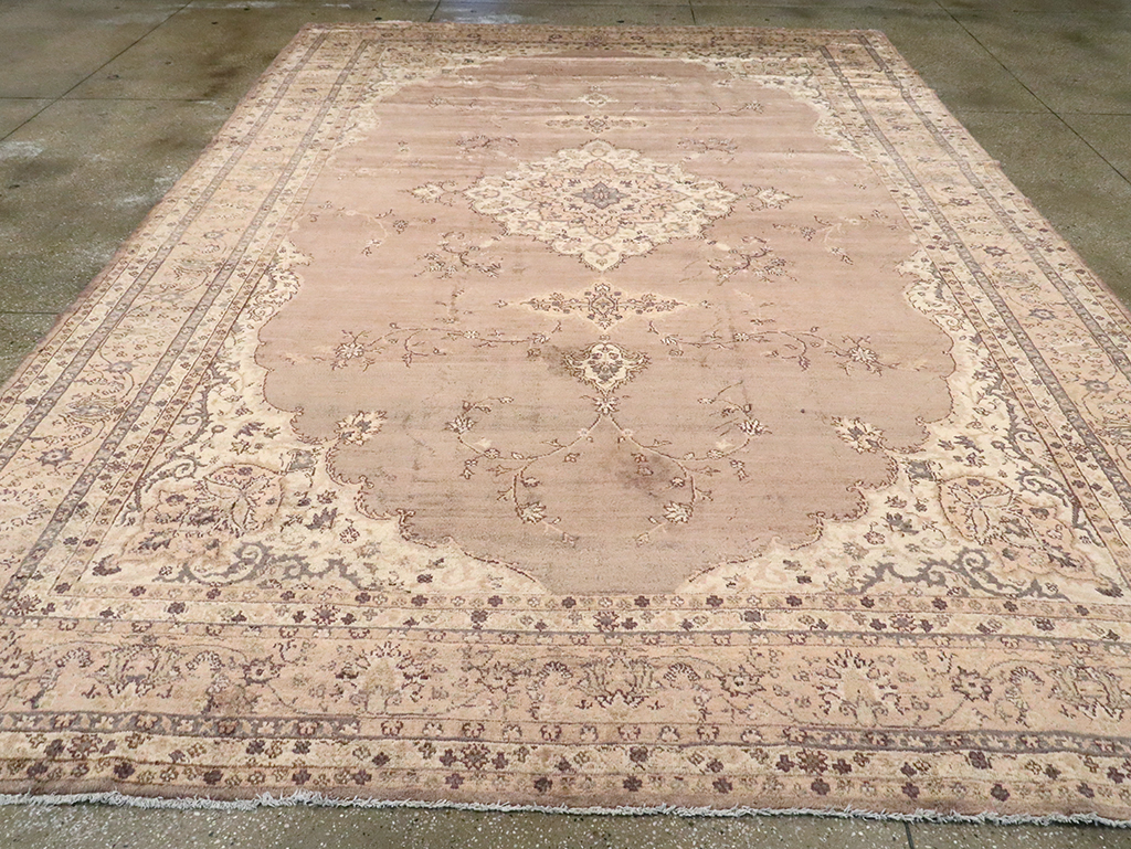 Antique Turkish Oushak Carpet, No.8325 - Gss