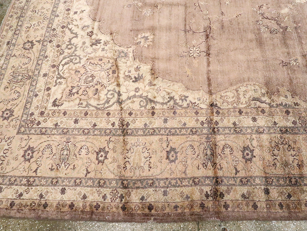 Antique Turkish Oushak Carpet, No.8325 - Gss