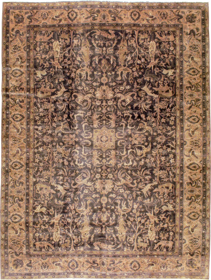 Antique Indian Lahore Carpet, No.8332 - Gss