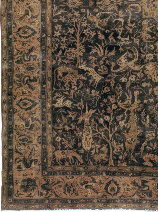 Antique Indian Lahore Carpet, No.8332 - Gss