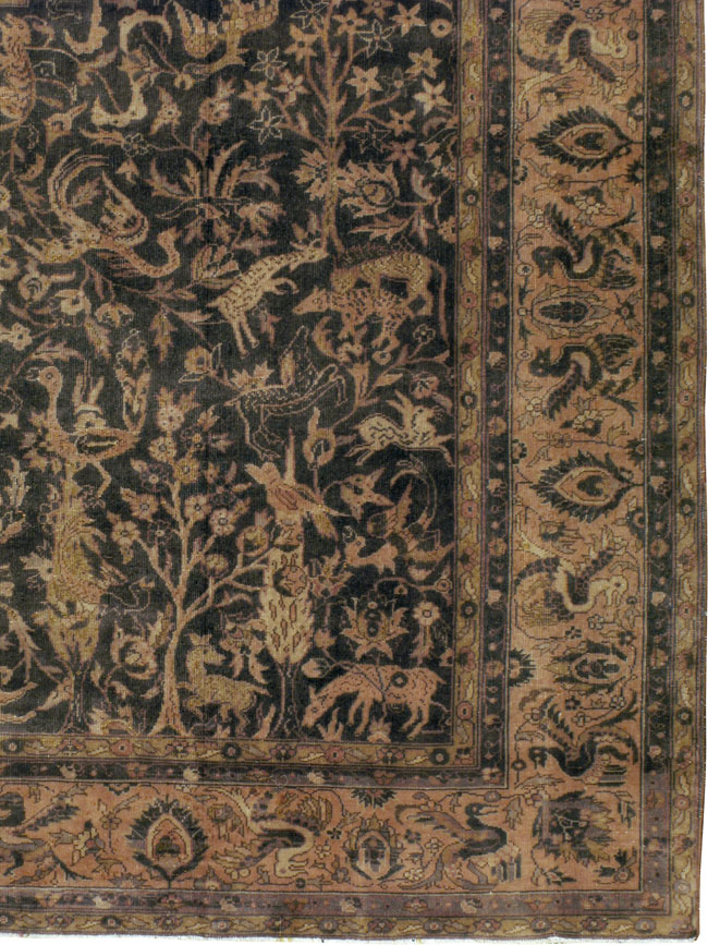 Antique Indian Lahore Carpet, No.8332 - Gss