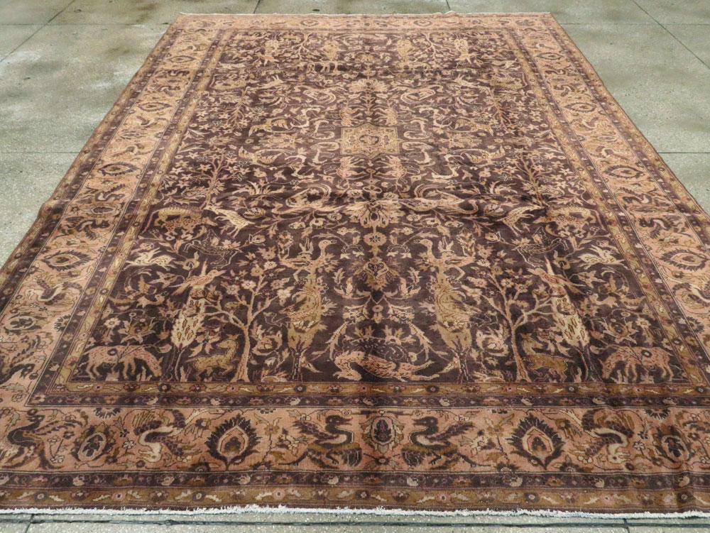 Antique Indian Lahore Carpet, No.8332 - Gss