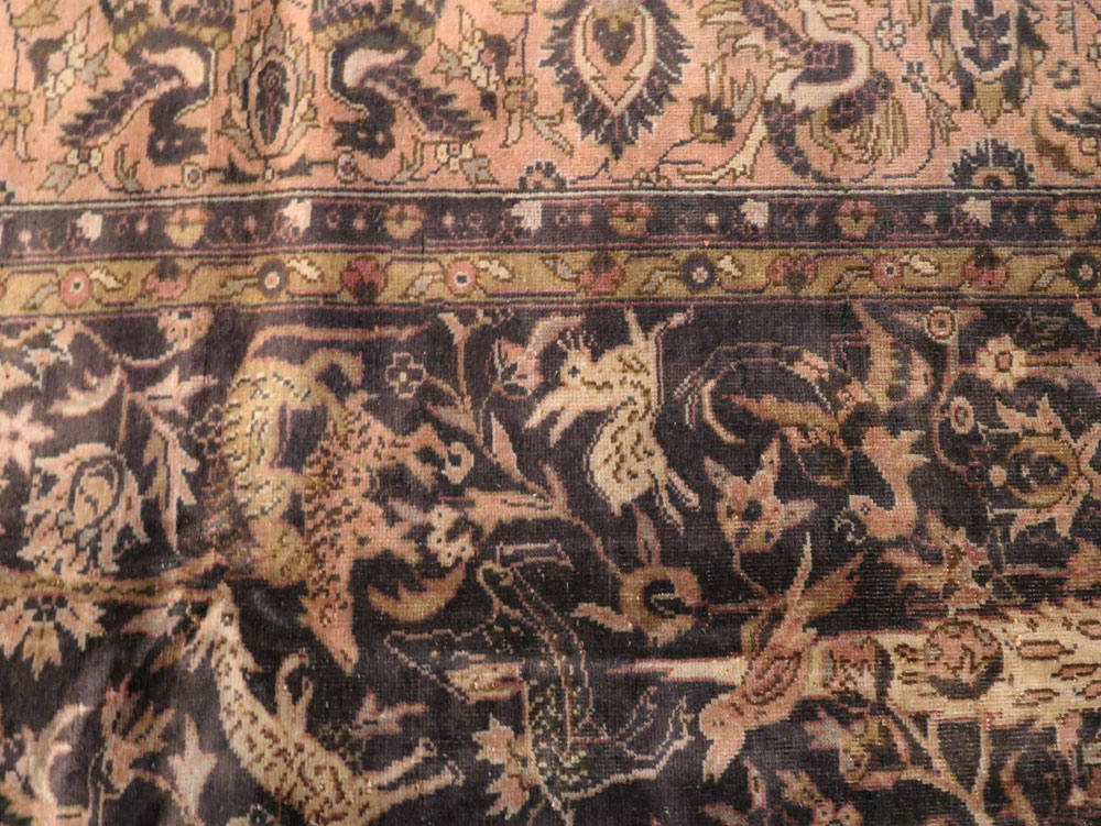 Antique Indian Lahore Carpet, No.8332 - Gss
