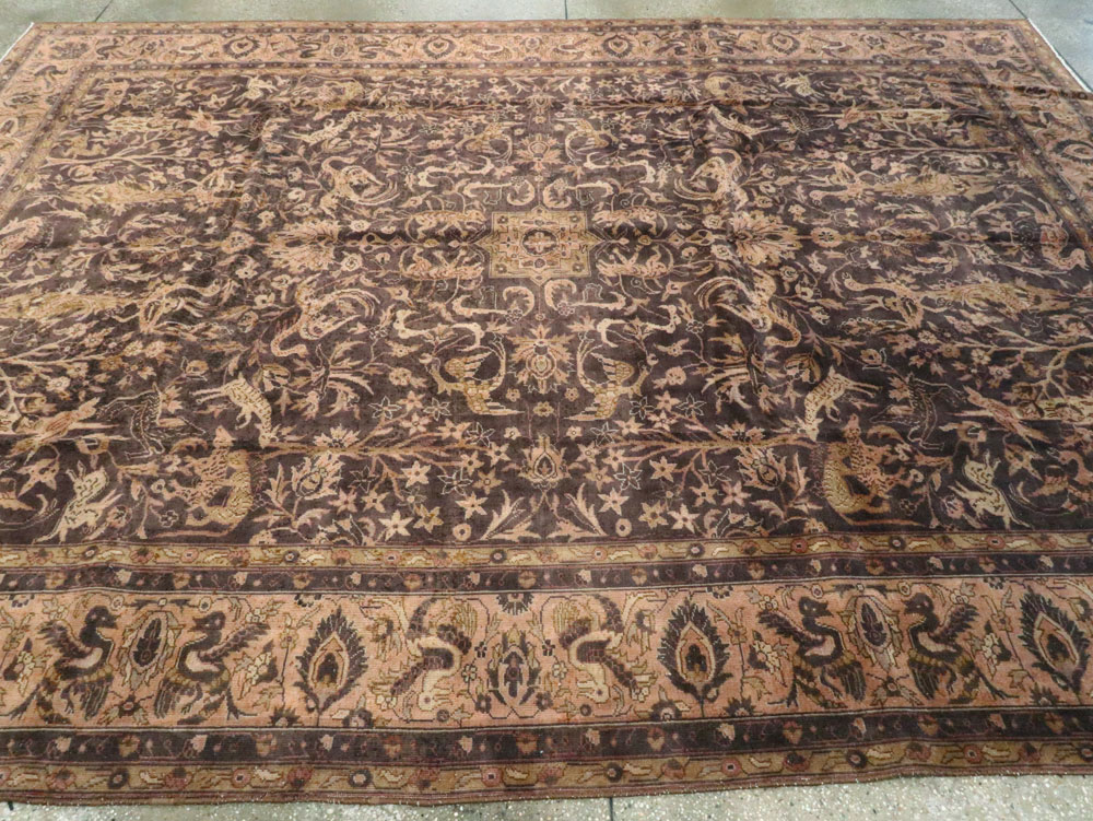 Antique Indian Lahore Carpet, No.8332 - Gss