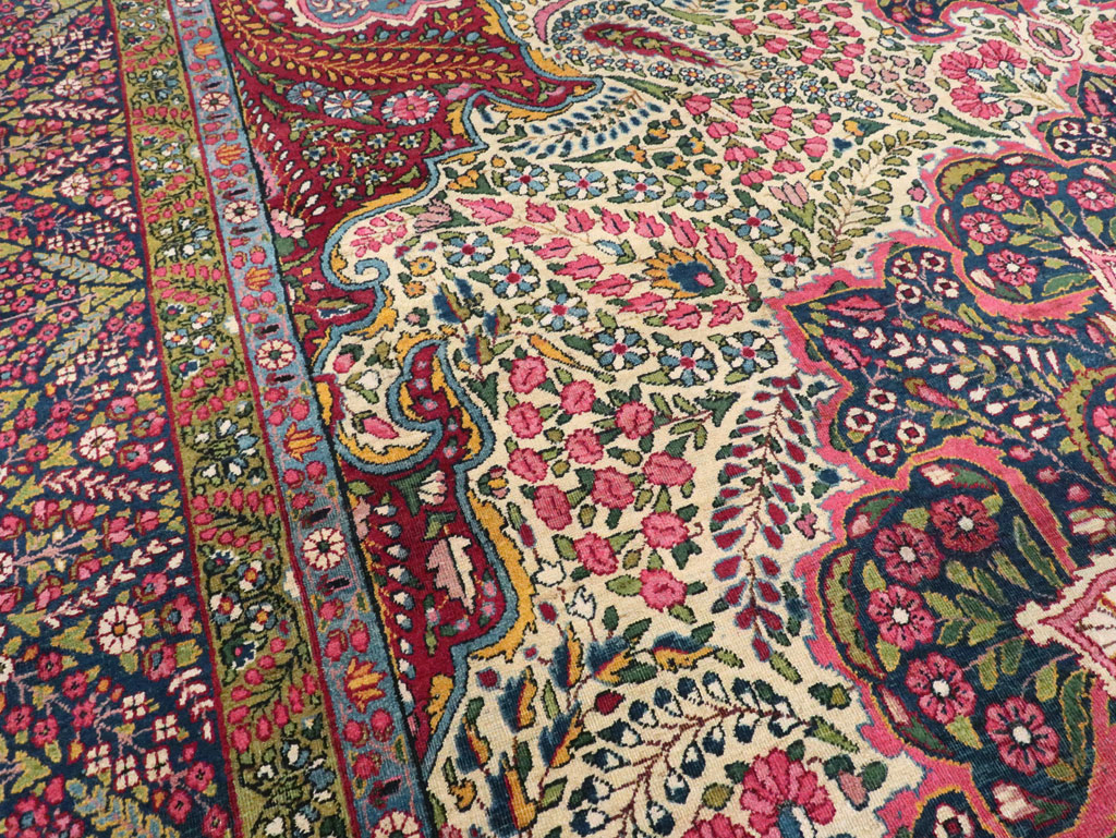 Vintage Persian Yazd Carpet, No.8344 - Gss