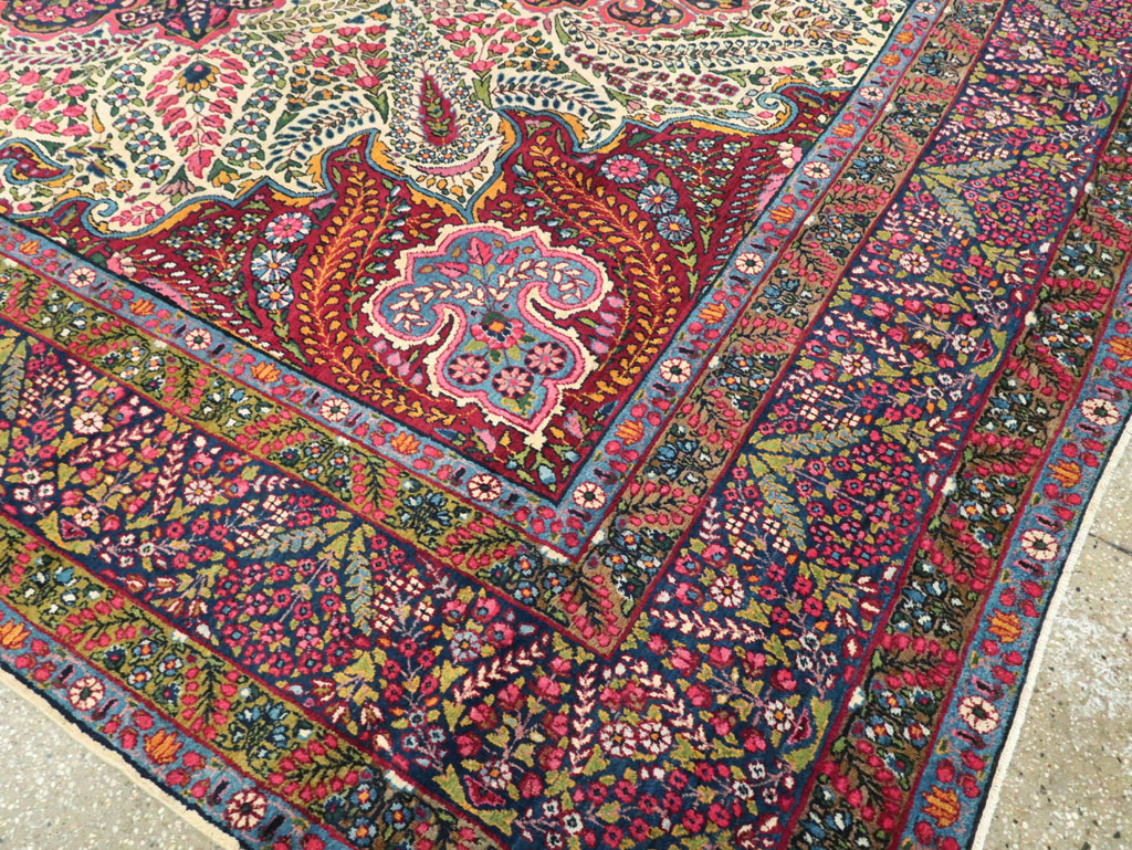 Vintage Persian Yazd Carpet, No.8344 - Gss