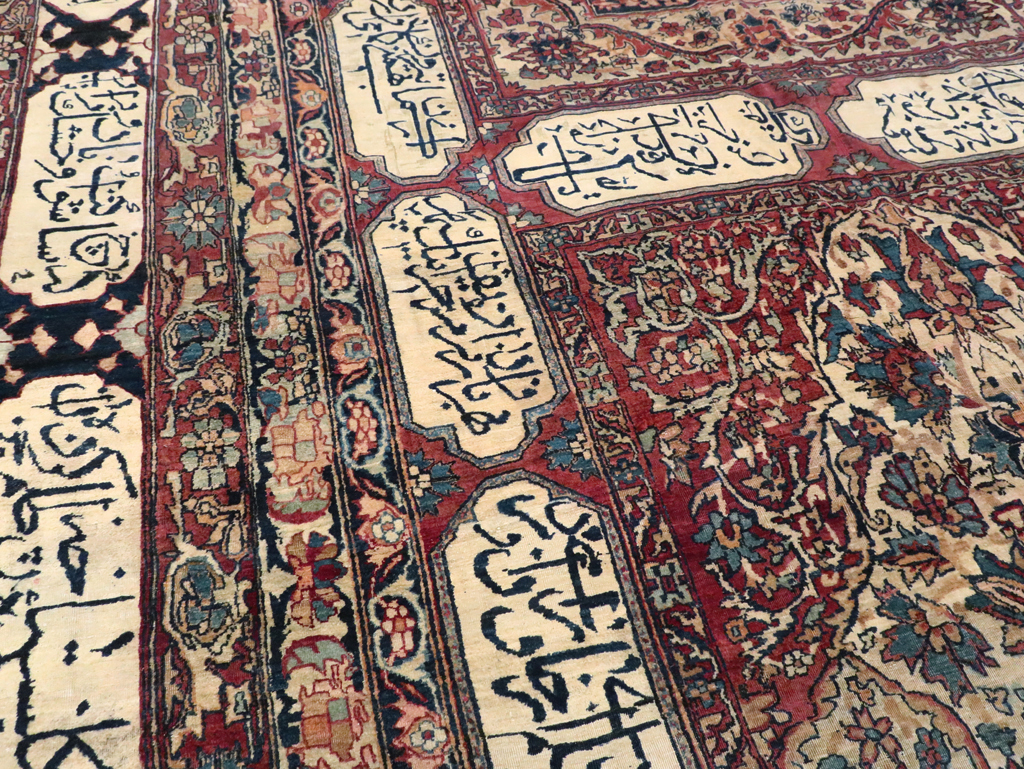 Antique Persian Lavar Kerman Carpet, No.8346 - Gss