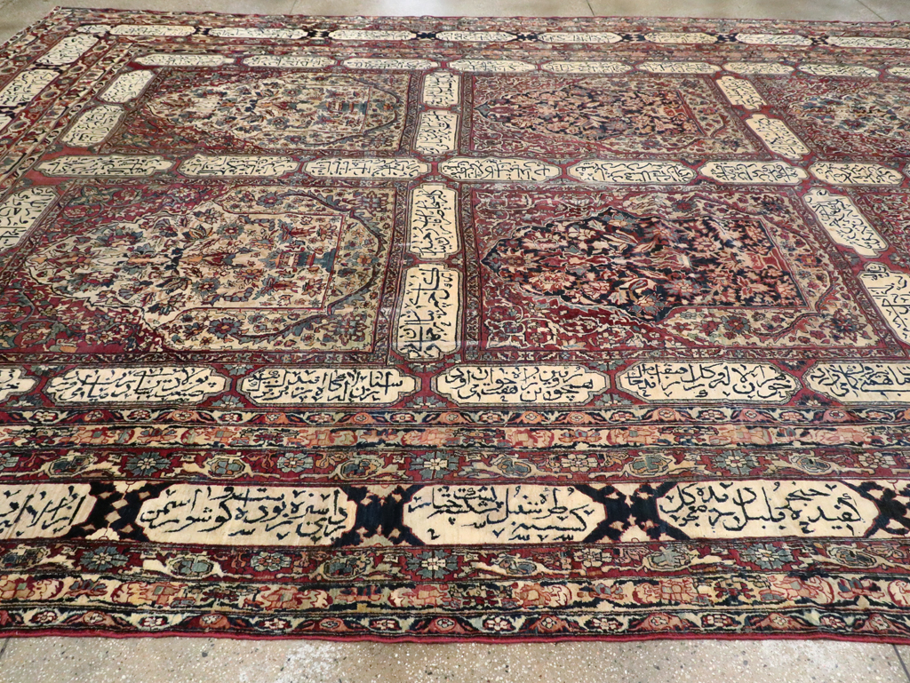 Antique Persian Lavar Kerman Carpet, No.8346 - Gss