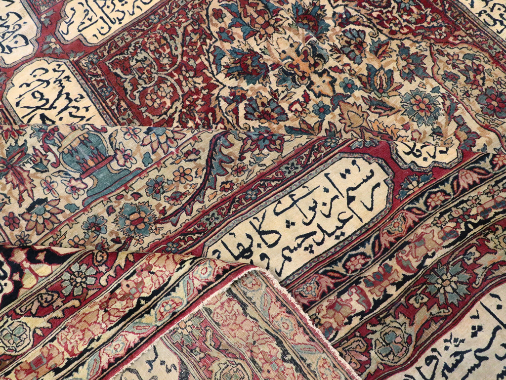 Antique Persian Lavar Kerman Carpet, No.8346 - Gss