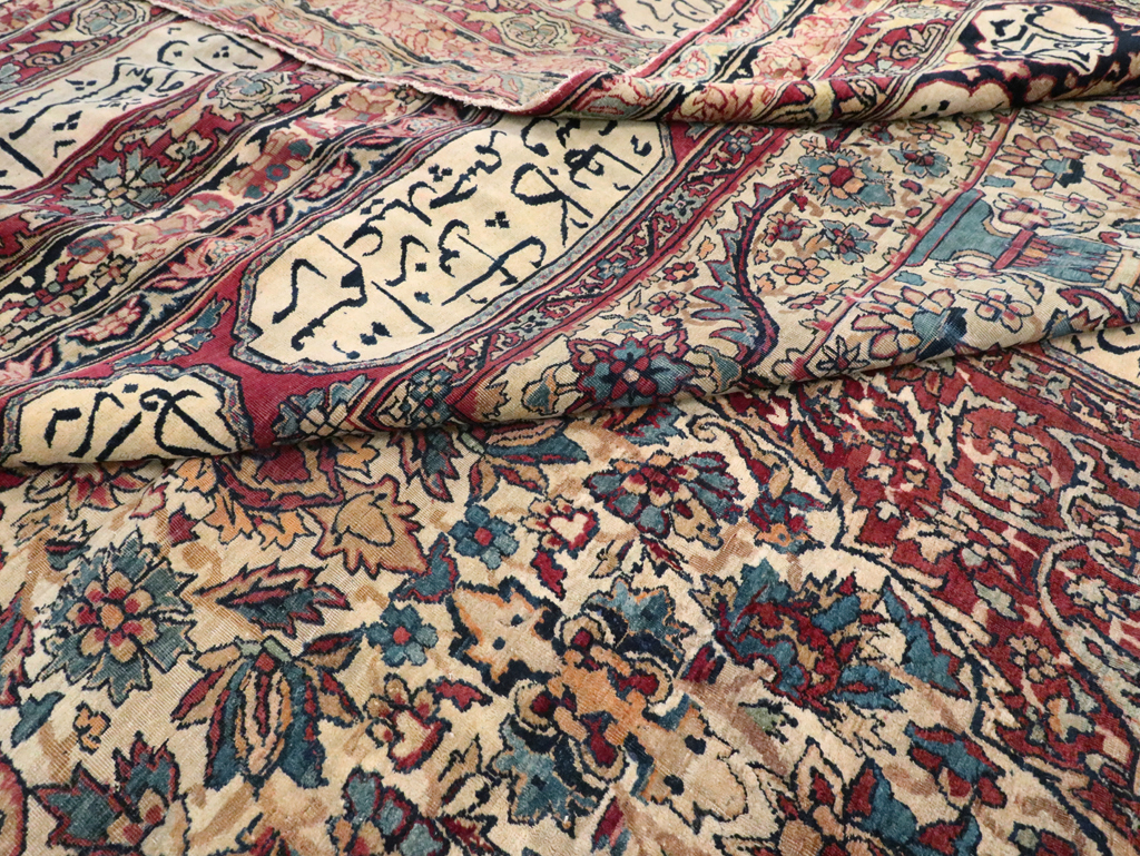 Antique Persian Lavar Kerman Carpet, No.8346 - Gss