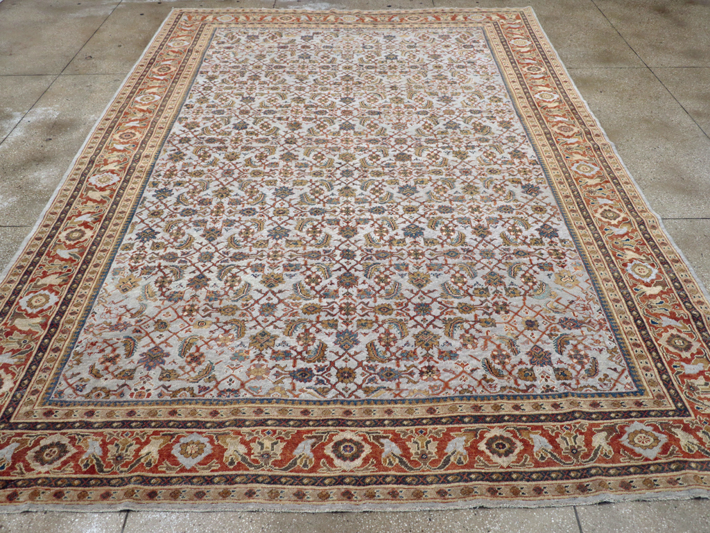 Antique Persian Mahal Room Size Carpet, No.8347 - Gss