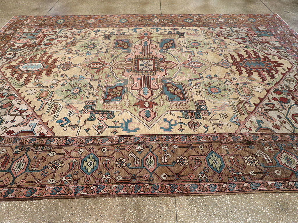 Antique Persian Serapi Carpet, No.8356 - Gss