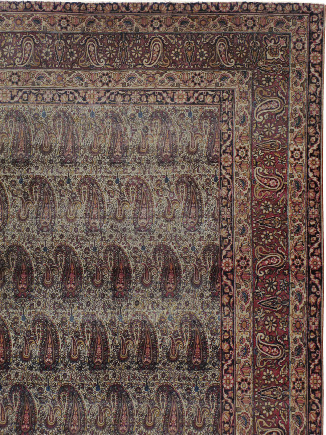 Antique Persian Lavar Kerman Carpet, No.8357 - Gss