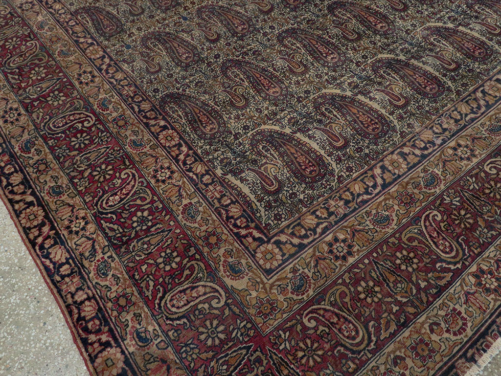 Antique Persian Lavar Kerman Carpet, No.8357 - Gss