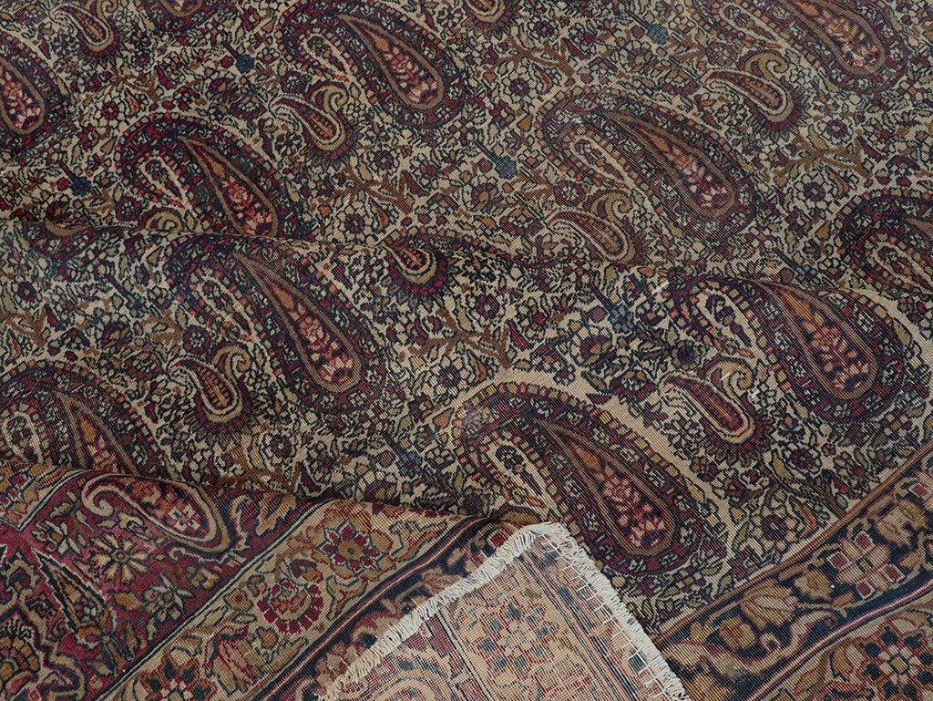 Antique Persian Lavar Kerman Carpet, No.8357 - Gss