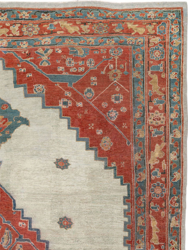 Antique Persian Bakshaish Room Size Carpet, No.8384 - Gss
