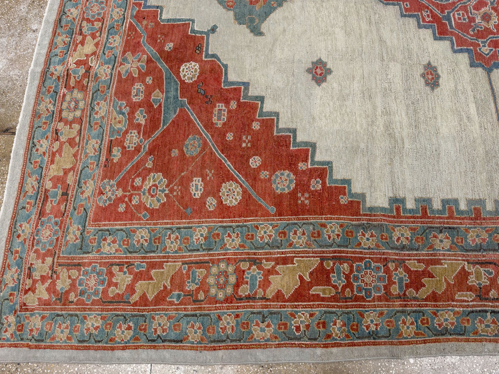 Antique Persian Bakshaish Room Size Carpet, No.8384 - Gss