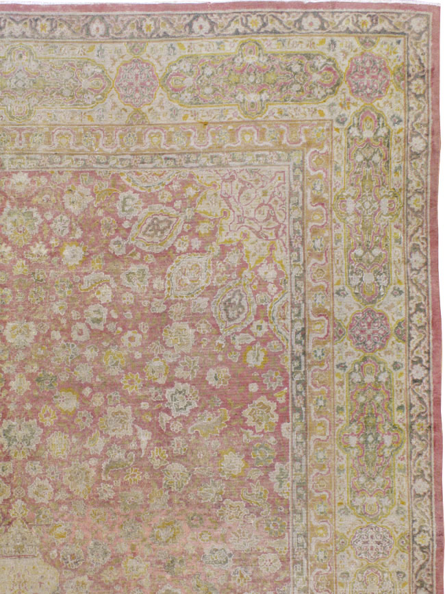 Antique Indian Lahore Carpet, No.8394 - Gss