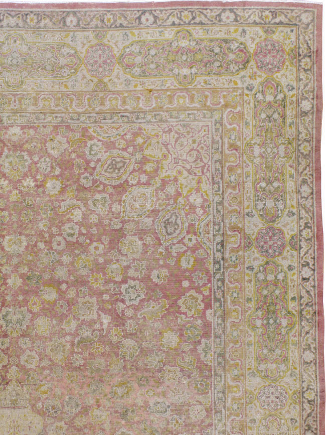 Antique Indian Lahore Carpet, No.8394 - Gss