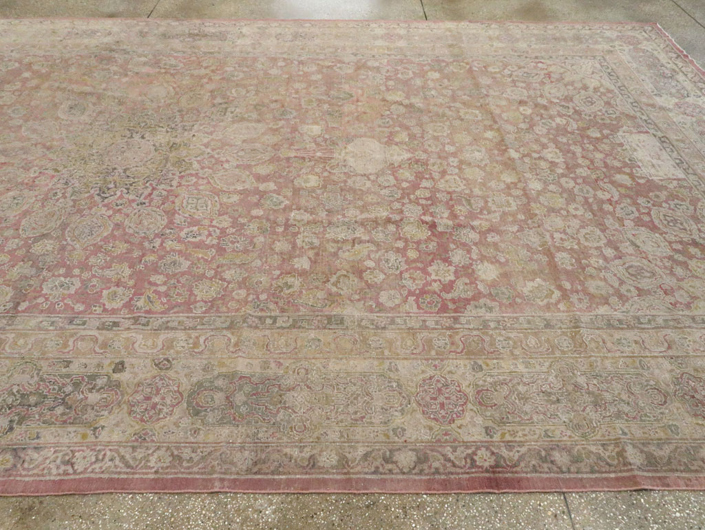 Antique Indian Lahore Carpet, No.8394 - Gss
