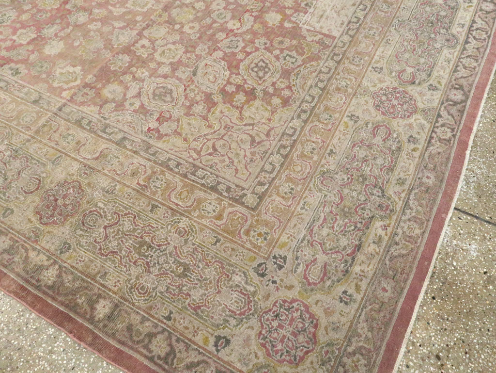 Antique Indian Lahore Carpet, No.8394 - Gss