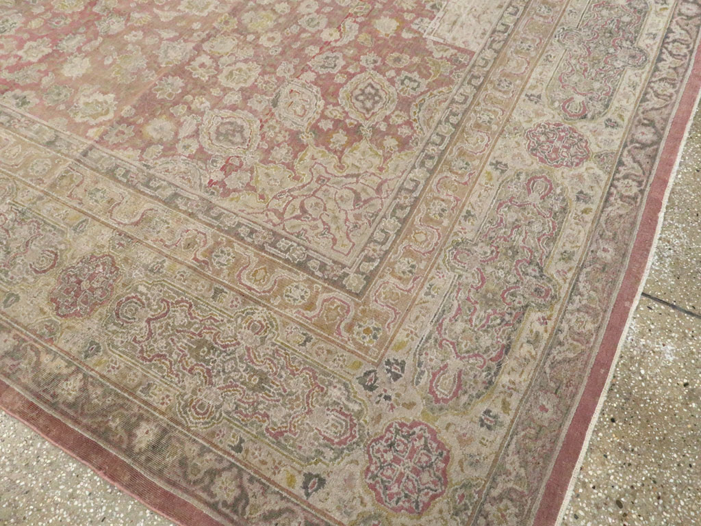 Antique Indian Lahore Carpet, No.8394 - Gss