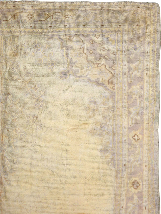Antique Turkish Oushak Gallery Carpet, No.8404 - Gss