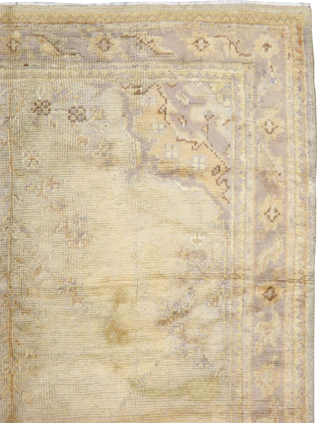 Antique Turkish Oushak Gallery Carpet, No.8404 - Gss