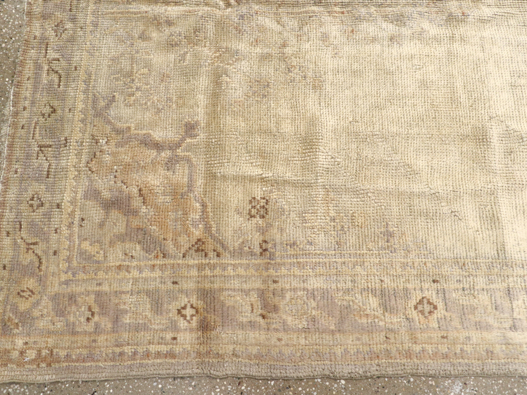 Antique Turkish Oushak Gallery Carpet, No.8404 - Gss