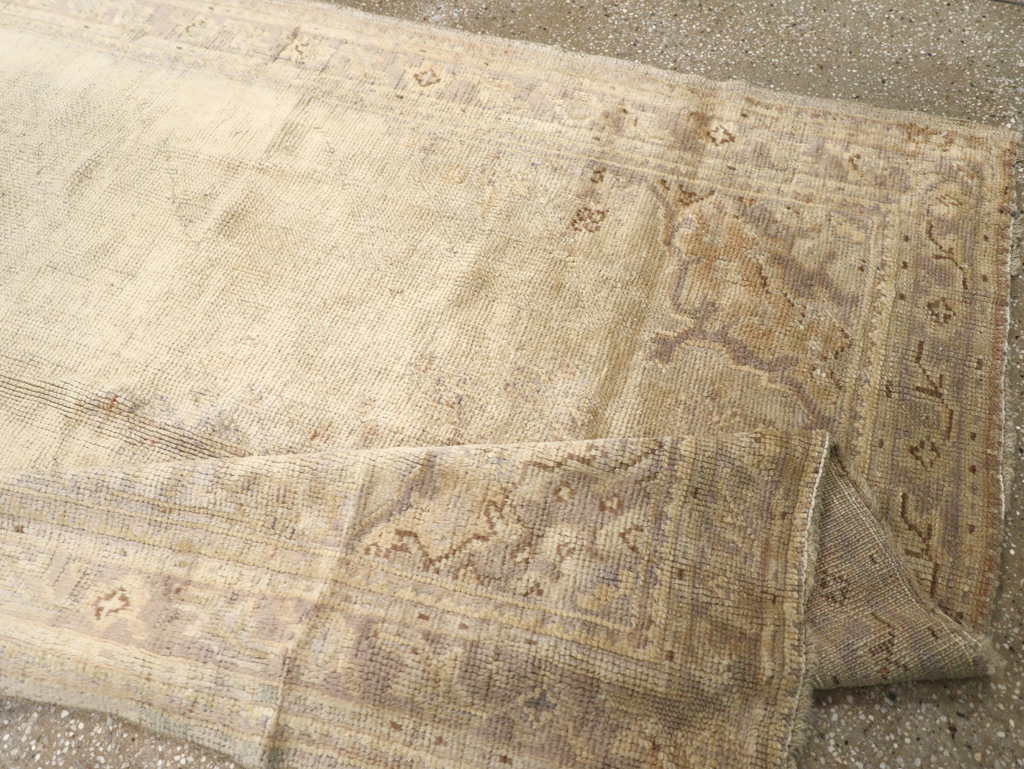 Antique Turkish Oushak Gallery Carpet, No.8404 - Gss