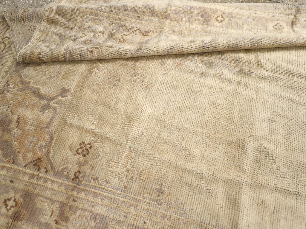 Antique Turkish Oushak Gallery Carpet, No.8404 - Gss