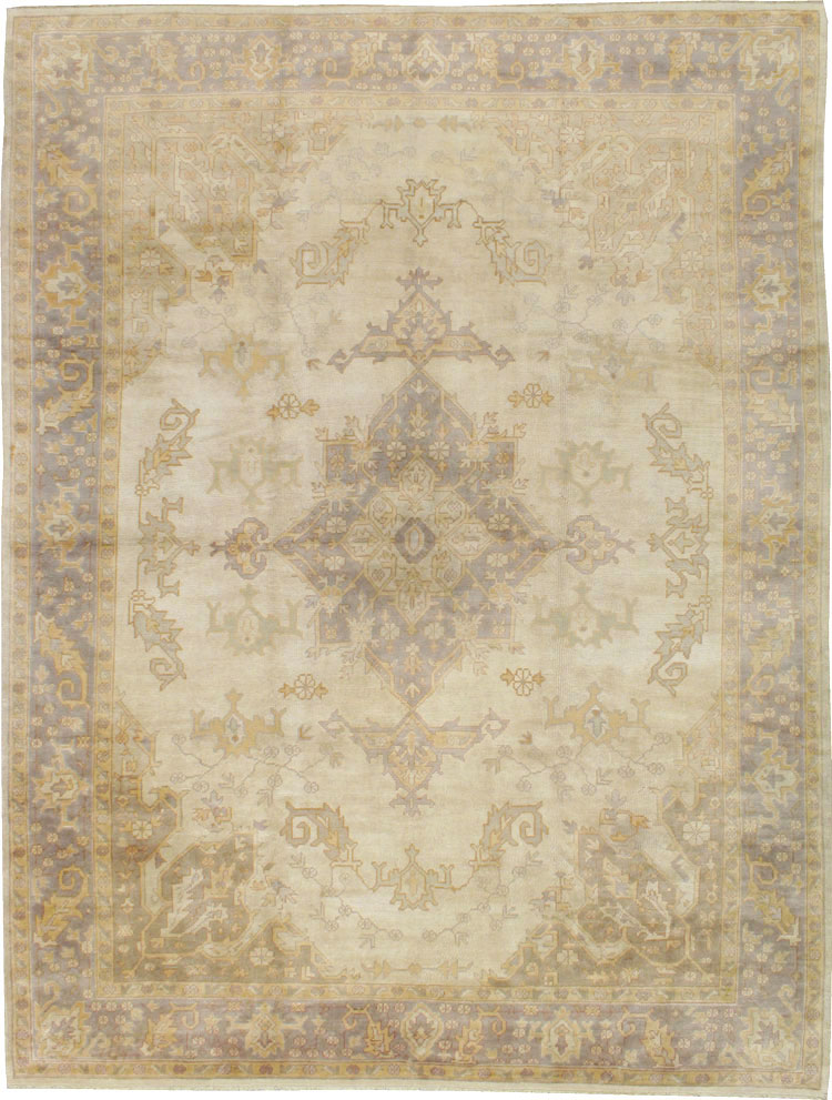 Vintage Turkish Oushak Carpet, No.8405 - Gss