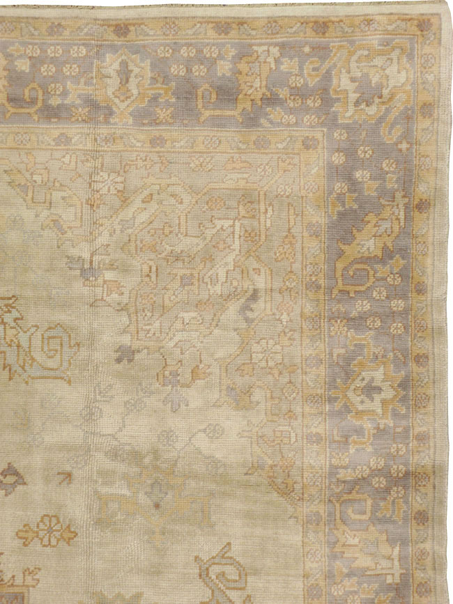 Vintage Turkish Oushak Carpet, No.8405 - Gss
