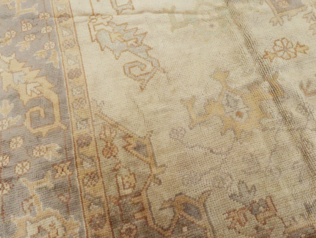 Vintage Turkish Oushak Carpet, No.8405 - Gss