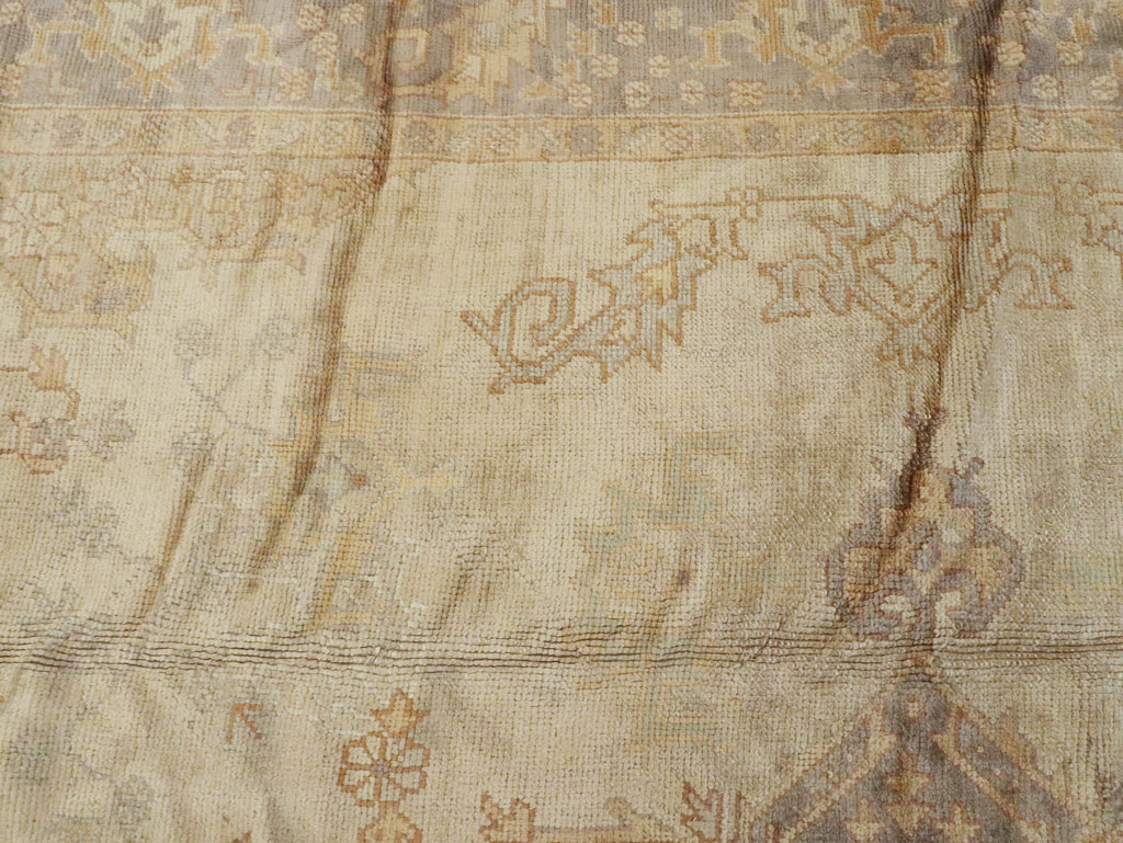 Vintage Turkish Oushak Carpet, No.8405 - Gss