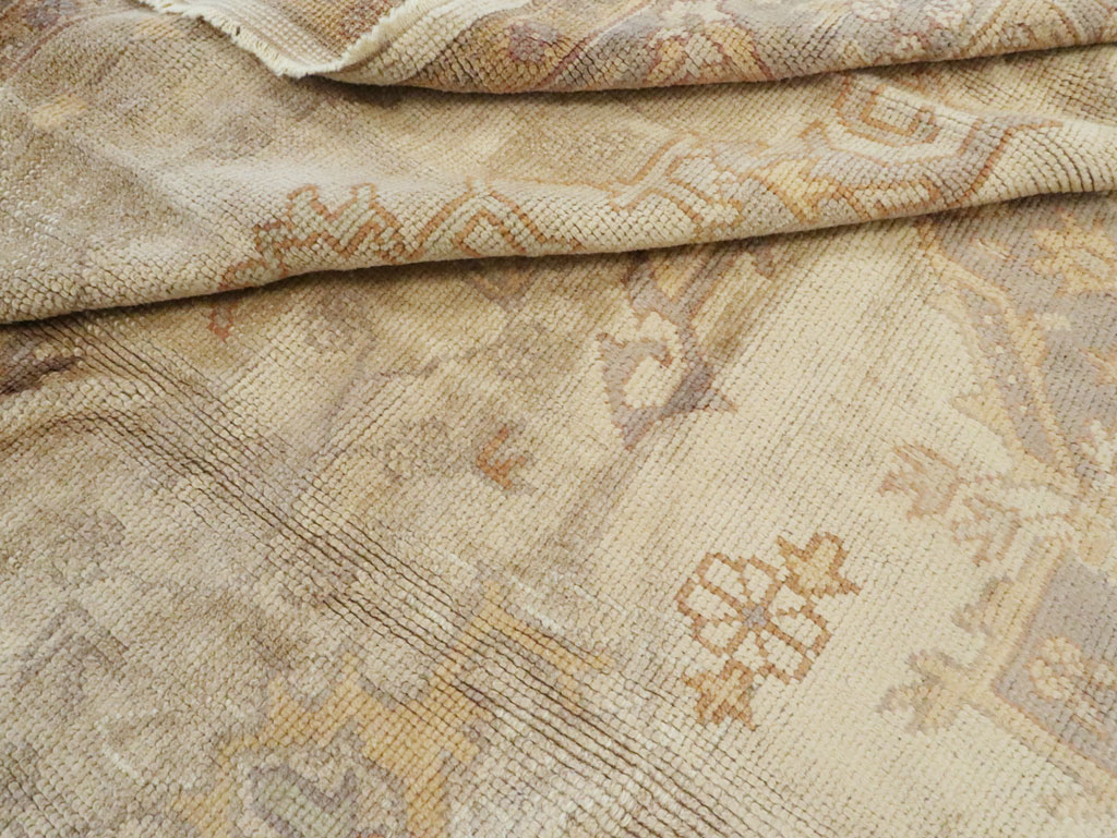 Vintage Turkish Oushak Carpet, No.8405 - Gss