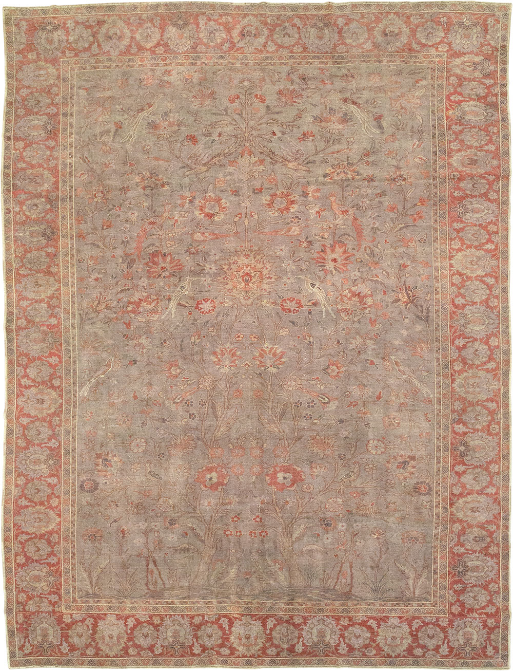 Vintage Turkish Oushak Room Size Carpet, No.8407 - Gss