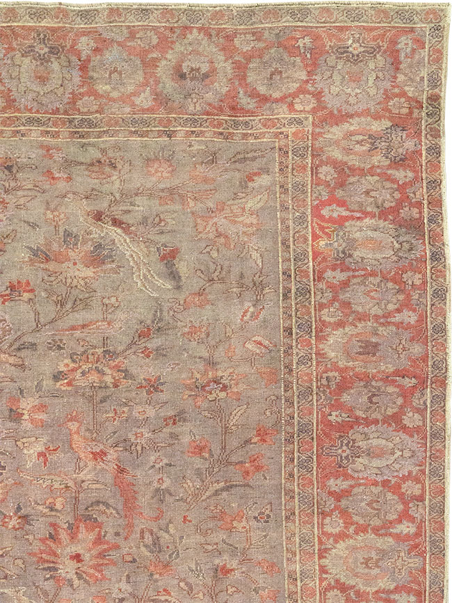 Vintage Turkish Oushak Room Size Carpet, No.8407 - Gss