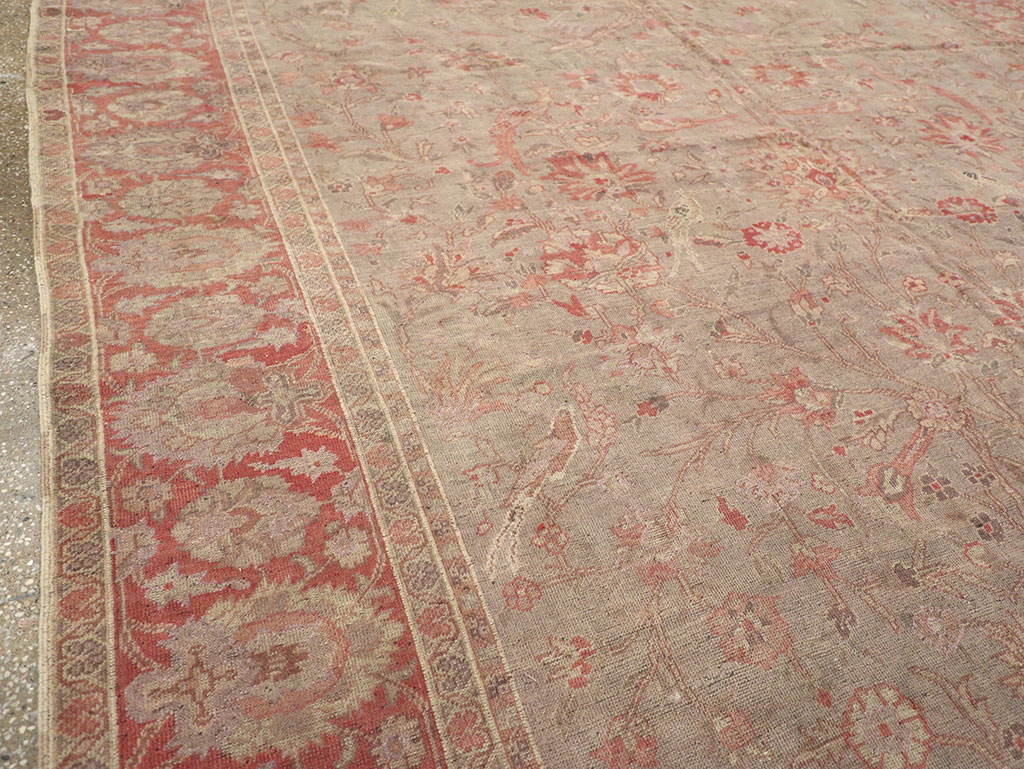 Vintage Turkish Oushak Room Size Carpet, No.8407 - Gss