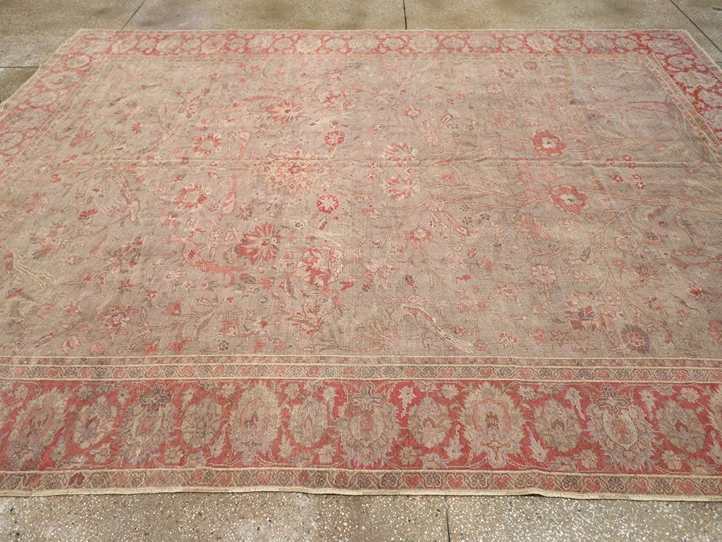 Vintage Turkish Oushak Room Size Carpet, No.8407 - Gss